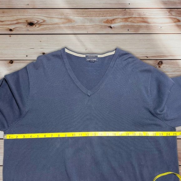Lands' End Blue V-Neck Sweater Size XL - Picture 5 of 5